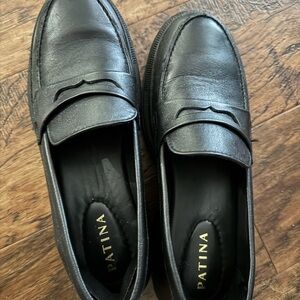 Portland Learher Patina Black Loafers